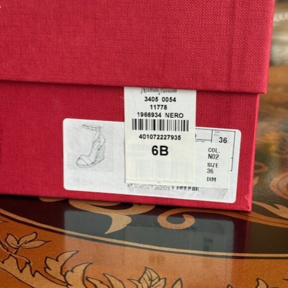 Valentino Black Wedge Sandals size 36 (runs large) - Picture 11 of 11